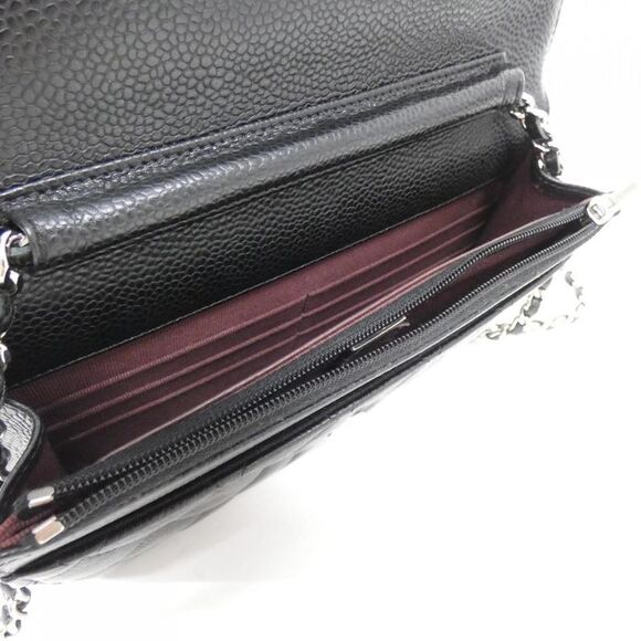 Chanel Timeless Classic Line Caviar Skin Chain Wallet